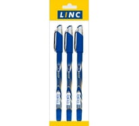 Набор шариковых ручек Linc GLISS 0,70 мм, 3 шт, синий 1210F /blue/ 3