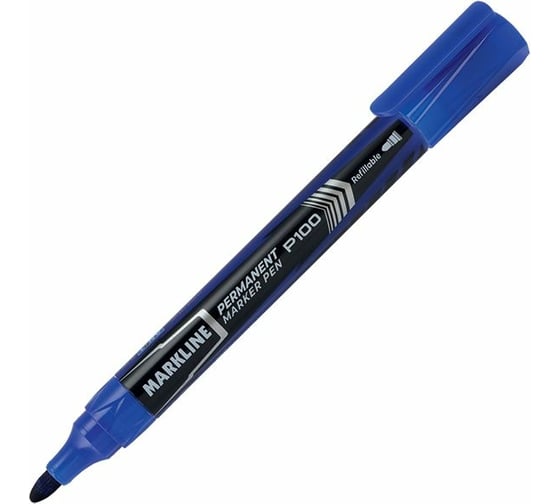 Набор перманентных маркеров Linc PERMANENT 2.5-3.7 мм, круглый, 4 шт P100/4color