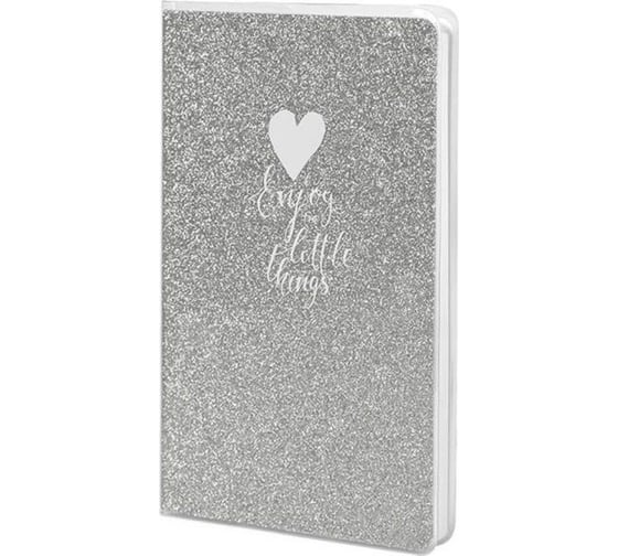 Записная книжка LOREX SPARKLE B6, 80 листов, клетка, ПВХ, глиттер LXNB6-SP3