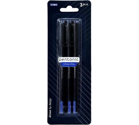 Набор шариковых ручек Linc PENTONIC 0.7 мм, 3 шт, синий 7024/3/B