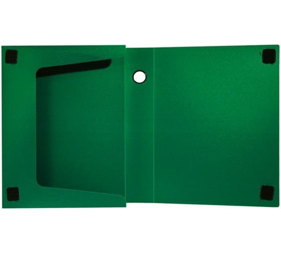 Архивный короб INFORMAT А4, 320х235х56 мм, зеленый, пластик, собранный NB6356G