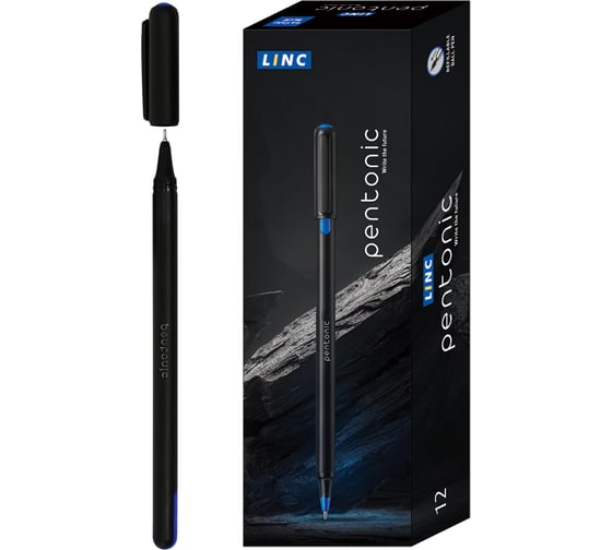 Набор шариковых ручек Linc PENTONIC синие чернила в коробке 12 шт 7024/Box 1