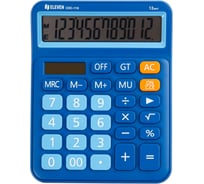 Калькулятор настольный Eleven CDC-110-BL, 12 разрядов, двойное питание, 125х160х28 мм, синий 365654