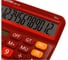 Калькулятор настольный Eleven CDC-110-RD, 12 разрядов, двойное питание, 125х160х28 мм, красный 365655 4