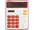 Калькулятор настольный Eleven CDC-110-WH/RD, 12 разрядов, двойное питание, 125х160х28 мм, красно-белый 365657 1