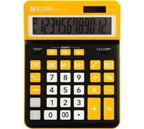 Калькулятор настольный Eleven CDC-120-BK/OR, 12 разрядов, двойное питание, 155х206х38 мм, черный/оранжевый 365649