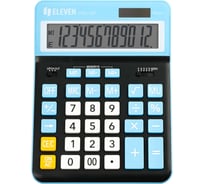 Калькулятор настольный Eleven CDC-120-BK/CY, 12 разрядов, двойное питание, 155х206х38 мм, черный/синий 365645