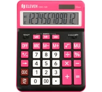 Калькулятор настольный Eleven CDC-120-BK/RD, 12 разрядов, двойное питание, 155х206х38 мм, черный/красный 365647