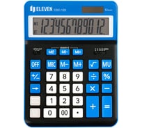 Калькулятор настольный Eleven CDC-120-BK/NV, 12 разрядов, двойное питание, 155х206х38 мм, черный/темно-синий 365643