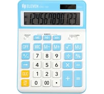 Калькулятор настольный Eleven CDC-120-WH/CY, 12 разрядов, двойное питание, 155х206х38 мм, белый/синий 365646
