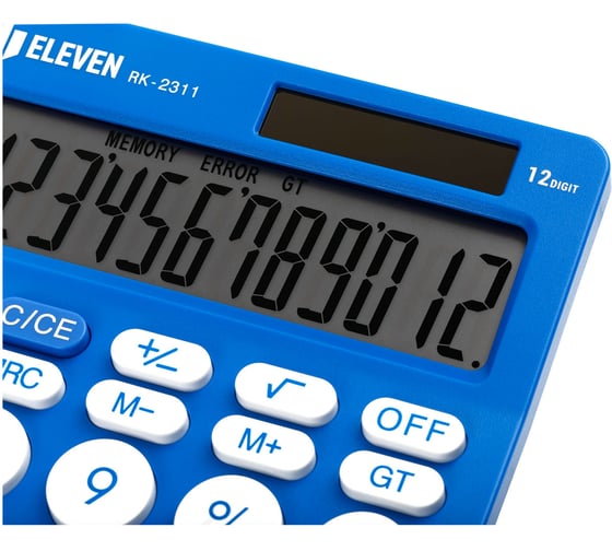 Калькулятор настольный Eleven RK-2311-BL, 12 разрядов, двойное питание, 143х192х26 мм, голубой 365639