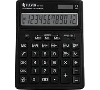 Калькулятор настольный Eleven SDC-444X-BK, 12 разрядов, двойное питание, 155х204х33 мм, черный 365635