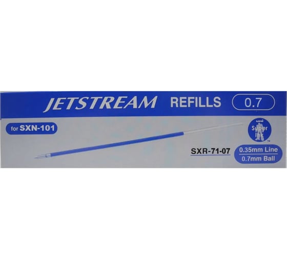 Набор сменных стержней UNI SXR71C для Jetstream SXN-101N, синий, 0.7 мм, 12 шт. 172201