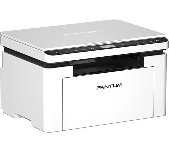 МФУ Pantum P/C/S, Mono laser, А4, 22 ppm (max 10000 p/mon), 800 MHz, 1200x1200 dpi, 256 MB RAM, paper tray 150 pages, USB, WiFi, start. cartridge 700 pages (grey) BM2300W