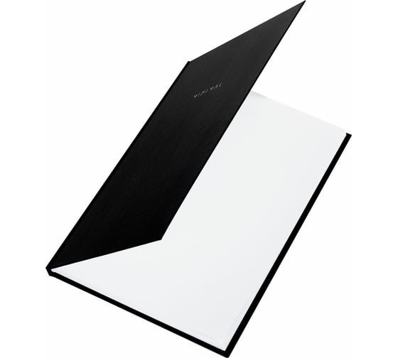 Блокнот BRAUBERG БОЛЬШОЙ ФОРМАТ 205x290 мм, А4, 80 л, твердый, клетка, Minimal черный 116432