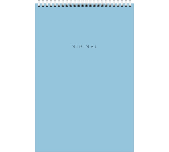 Блокнот BRAUBERG БОЛЬШОЙ ФОРМАТ А4, 198x297 мм, 80 л, гребень, подложка, клетка, Minimal Pastel 116425