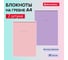 Блокнот BRAUBERG ДЭК, А4, 200х290 мм, 80 л, комплект 2 шт, гребень, подложка, Minimal Pastel 116453 2