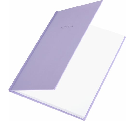 Блокнот BRAUBERG МАЛЫЙ ФОРМАТ 110x147 мм, А6, 80 л, твердый, клетка, Minimal, сиреневый 116448