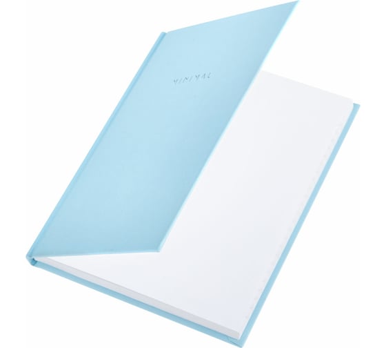 Блокнот BRAUBERG МАЛЫЙ ФОРМАТ 110x147 мм, А6, 80 л, твердый, клетка, Minimal, голубой 116450