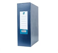 Архивный короб LITE 240х310х100 мм А4 синий бумвинил разобранный BA91100BL