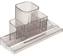 Подставка для канцелярских принадлежностей INFORMAT дымчатый, пластик, тонированный PT00D
