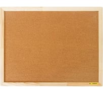Пробковая доска INFORMAT 45х60 см, деревянная рама CW4560