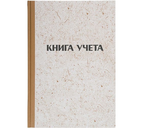 Книга учета LITE 144 листов, клетка, газетная с нумерацией, А4, твердая обложка, вертикальная KYA4-KR144