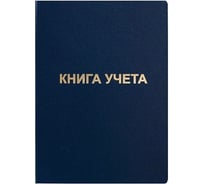 Книга учета INFORMAT 96 листов, клетка, офсет, А4, бумвинил, вертикальная, синий KYA4-BV96K