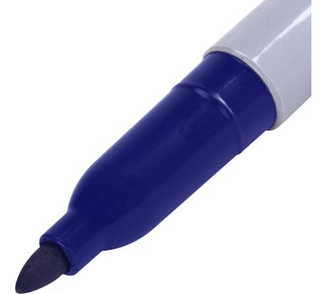 STAFF Маркер перманентный нестираемый EVERYDAY, СИНИЙ,эргономич.корпус,круглый након.2мм 151234