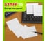 Блок для записей Staff проклеенный, 9 x 9 x 5 см, плотность 65 г/м², белизна 90-92% 129196 5
