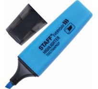 Текстовыделитель 12 шт в упаковке Staff EVERYDAY ГОЛУБОЙ скошенный наконечник 1-5мм  151642