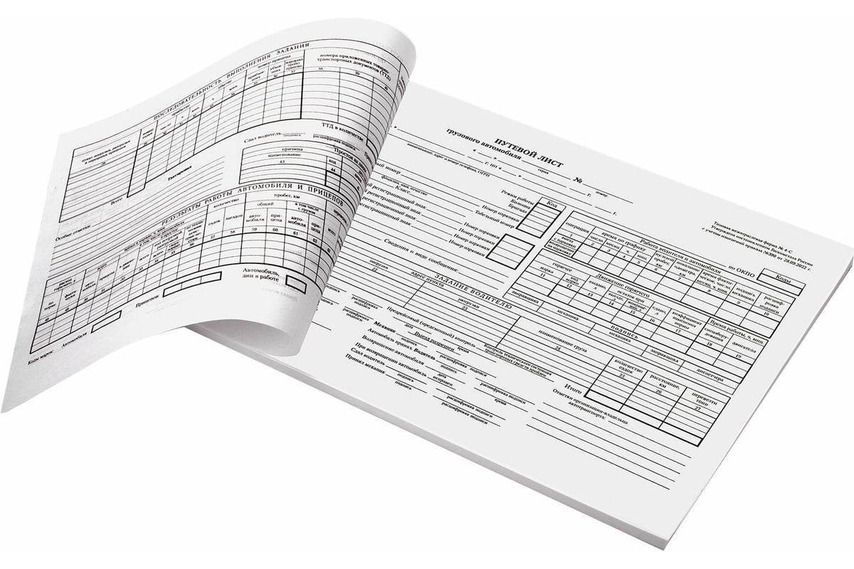 Бланк бух. 10 шт в упаковке BRAUBERG офсет Путевой лист груз. автом.  б/талона А4 (198х275мм) СПАЙКА 100шт 130132 - выгодная цена, отзывы,  характеристики, фото - купить в Москве и РФ