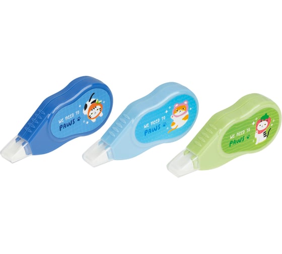Корректирующая лента MESHU Relax cat, 5 мм х 3 м, дисплей-бокс, ассорти 359574 1