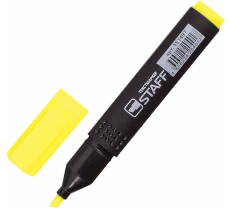 Текстовыделитель 12 шт в упаковке Staff College "STICK" ЖЕЛТЫЙ линия 1-4 мм  151497