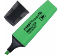 Текстовыделитель 12 шт в упаковке Staff EVERYDAY ЗЕЛЕНЫЙ скошенный наконечник 1-5мм  151639