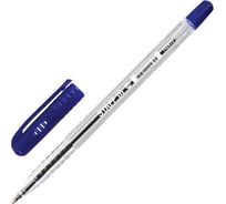 Шариковая ручка STAFF EVERYDAY, СИНЯЯ, шестигранная, корпус прозрачный, узел 1мм, линия 0,5мм, 142815