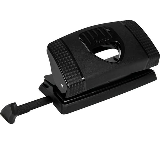 Дырокол MAPED Essentials Green малый, на 12 листов, карбоновое покрытие, черный 224931