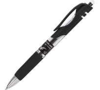 Ручка 12 шт в упаковке BRAUBERG гелевая автомат. с грипом Black Jack ЧЕРНАЯ трехгранная 07мм линия 05мм  141552