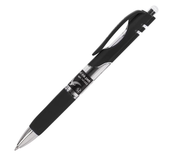 Ручка 12 шт в упаковке BRAUBERG гелевая автомат. с грипом Black Jack ЧЕРНАЯ трехгранная 07мм линия 05мм  141552
