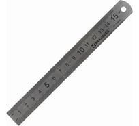 Линейка 30 шт в упаковке BRAUBERG металлическая 15 см европодвес 210630