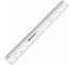 Линейка пластиковая BRAUBERG, 30 см, Crystal, прозрачная  210284 3