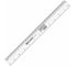 Линейка пластиковая BRAUBERG, 30 см, Crystal, прозрачная  210284 5