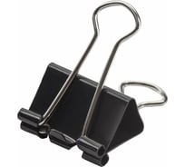 Зажимы для бумаг 12 шт в упаковке Staff EVERYDAY КОМПЛЕКТ  25 мм на 100 листов черные карт.кор. 12 шт 224607