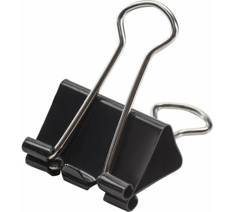 Зажимы для бумаг Staff EVERYDAY КОМПЛЕКТ 12 уп по 12 шт, всего 144 шт, 32 мм, на 140 листов, черные, карт.кор., 224608