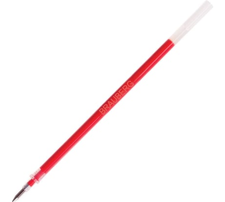 Стержень 20 шт в упаковке BRAUBERG гелевый 130мм КРАСНЫЙ узел 05мм линия 035мм  170168