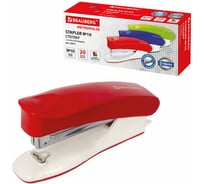Степлер BRAUBERG METROPOLIS №10, до 20 листов, с антистеплером, ассорти 228751