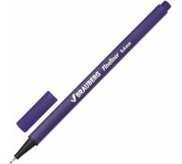 Ручка 12 шт в упаковке BRAUBERG капиллярная линер Aero ФИОЛЕТОВАЯ трехгран. металлич. наконечник 04мм  142255