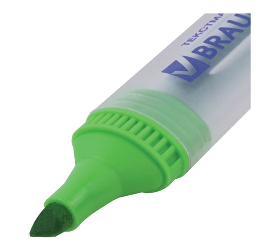 Текстовыделитель 10 шт в упаковке BRAUBERG "FLUO" ЗЕЛЕНЫЙ линия 1-5 мм  150399