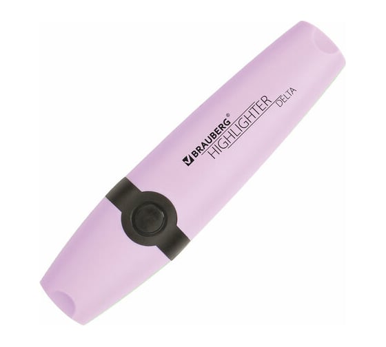 Текстовыделитель 12 шт в упаковке BRAUBERG "DELTA PASTEL" ЛАВАНДОВЫЙ линия 1-5 мм  151733