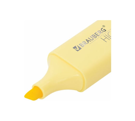 Текстовыделитель 12 шт в упаковке BRAUBERG "ORIGINAL PASTEL" ВАНИЛЬ линия 1-5 мм  151691